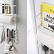 If you need to get your paper towels off your counter, this magnetic organizer includes a space for them, along with a bunch of commonly used kitchen tools.